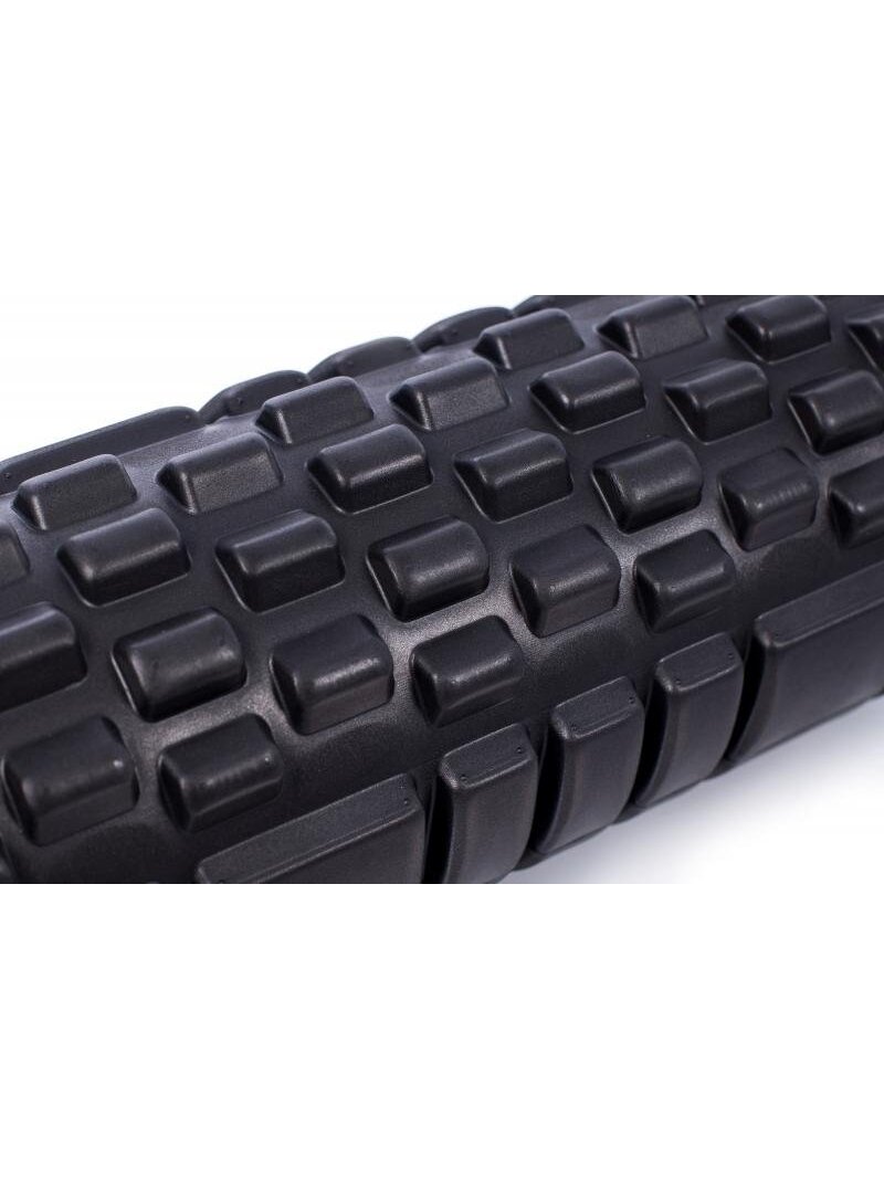 Masažinis jogos pilateso putų volelis Grid Roller, juodas 1 Masažinis jogos pilateso putų volelis Grid Roller, juodas 1