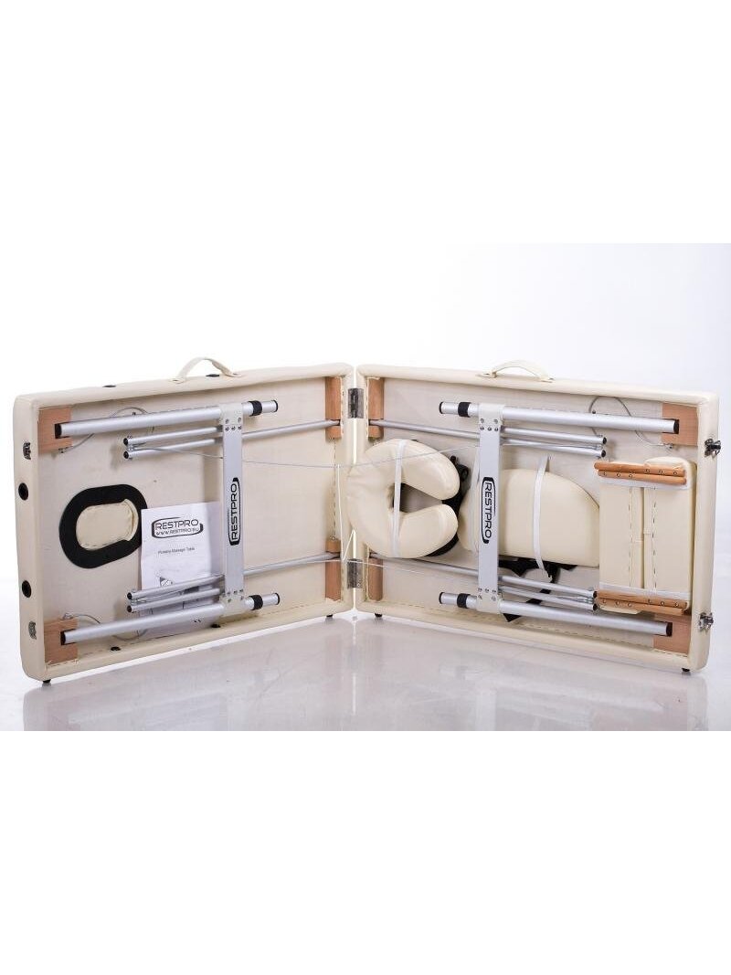 Masažo Stalas RESTPRO ALU 2 Cream M dydis - sudedamas 2 Masažo Stalas RESTPRO ALU 2 Cream M dydis - sudedamas 2