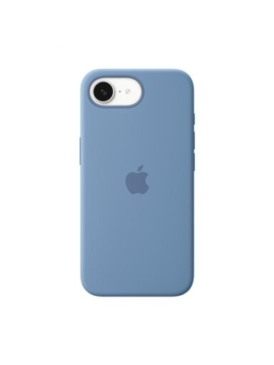 MD3Q4ZM/A iPhone 16e Silicone Case, Winter Blue