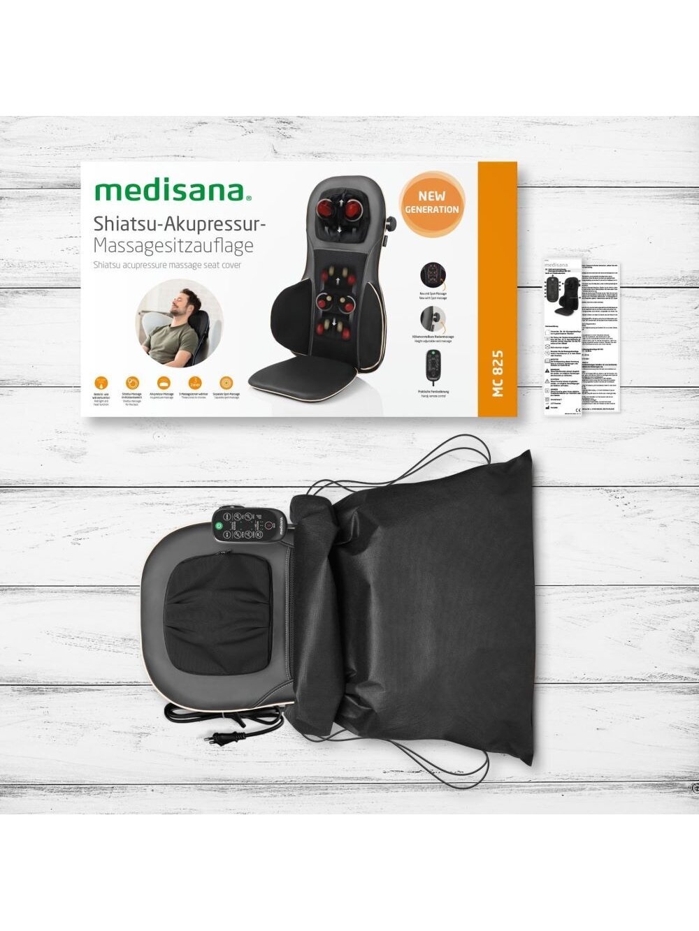 Masažuoklis - Medisana MC 825 reguliuojamo intensyvumo su šilumos funkcija Multicolor 5