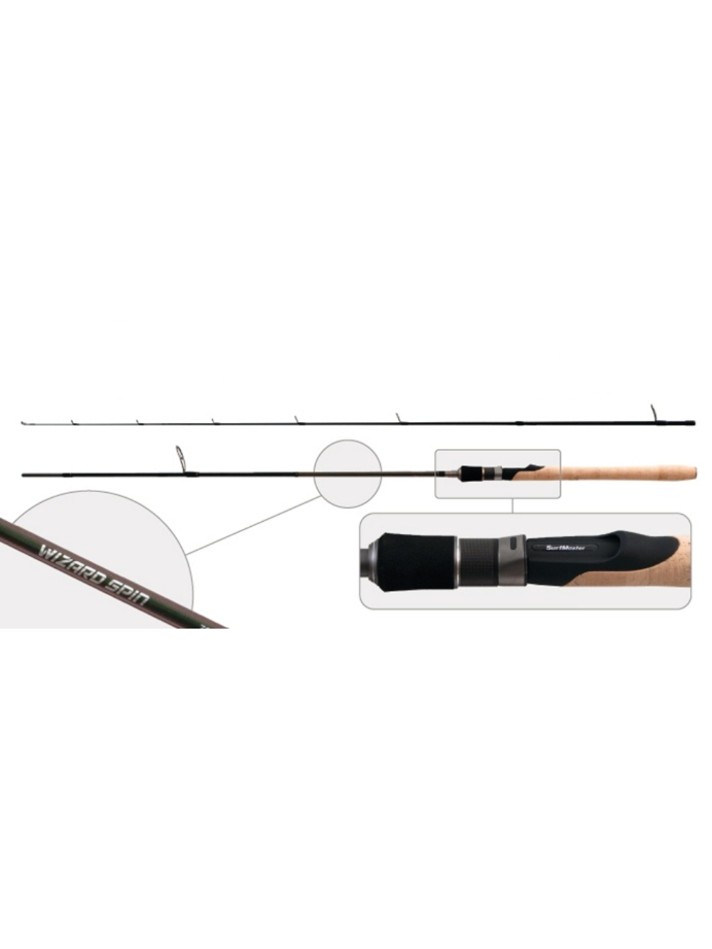 Meškerė Surf Master WIZARD Spin TX-30 ilgis 274 cm, testas 5,5 - 17,5 g