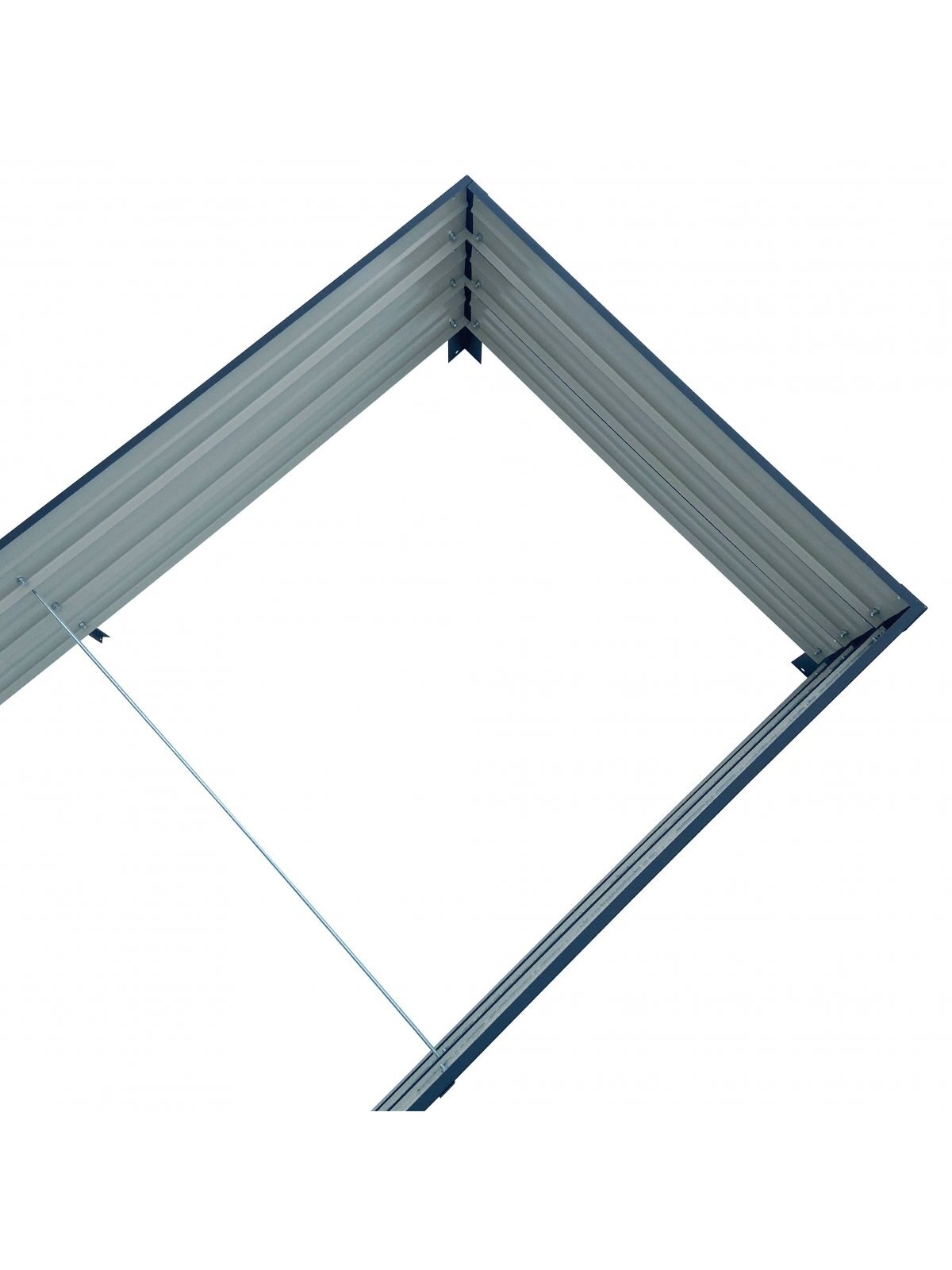 Metalinė pakelta lysvė, antracito spalvos 2 Metalinė pakelta lysvė, antracito spalvos 2