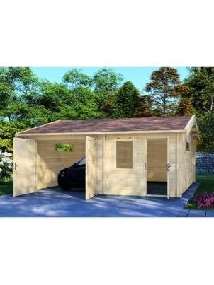 Medinės garažai HSG24 1 Medinės garažai HSG24 1