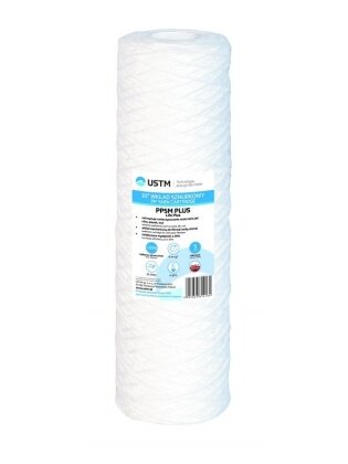 Mechaninė siūlinė filtro kasetė USTM PP5M PLUS, 5 mkm Mechaninė siūlinė filtro kasetė USTM PP5M PLUS, 5 mkm