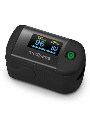 Medisana Pulso matuoklis-oksimetras PM 100, juodos spalvos