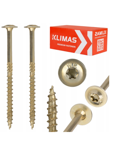 Medsraigtis su padidinta TORX galva 8x380/80-ZnG, WKCP, WKRET-MET, 50vnt