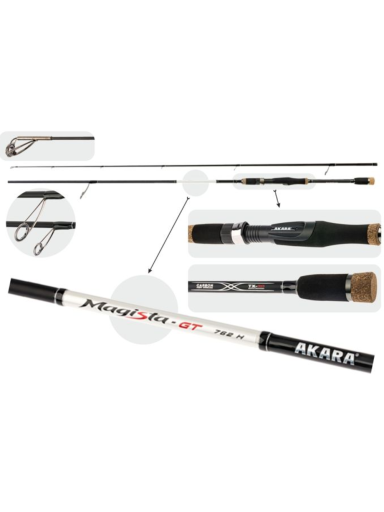 Meškerė Akara MAGISTA-GT H TX-30 2X ilgis 248cm testas 21 - 62 g