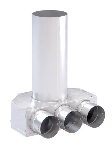 Metalinis registras 3x75x125 su 330mm atvamzdžiu