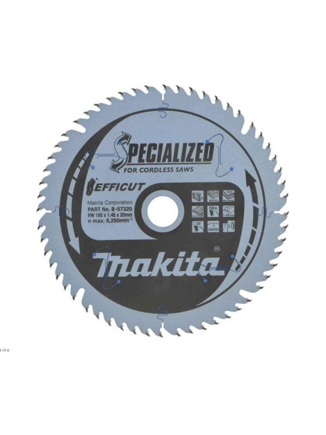Medienos pjovimo diskas Makita B-57320, 165 x 20 x 1,45 mm Medienos pjovimo diskas Makita B-57320, 165 x 20 x 1,45 mm