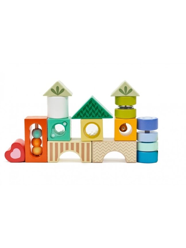 Medinės Kaladėlės - Daugiafunkcinė dėlionė CLASSIC WORLD MONTESSORI 3