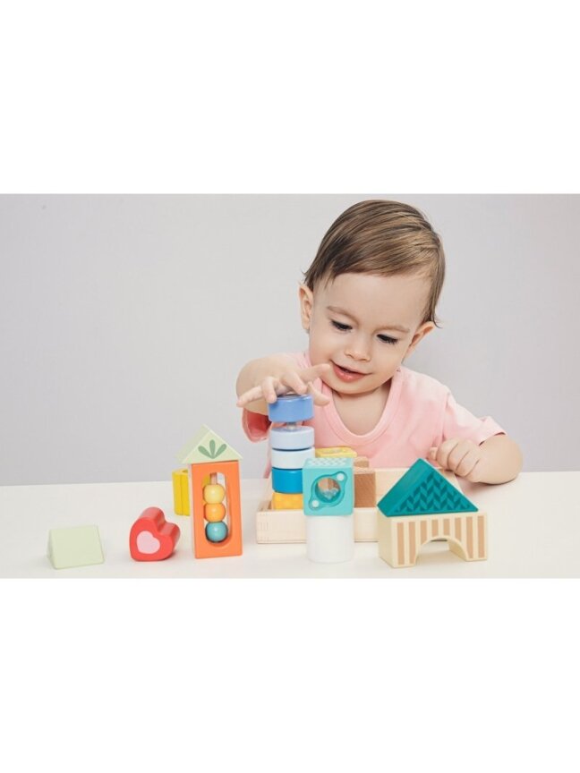 Medinės Kaladėlės - Daugiafunkcinė dėlionė CLASSIC WORLD MONTESSORI 5