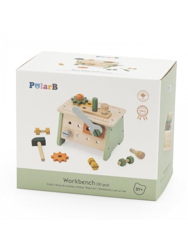Medinės Mini Dirbtuvės 2in1 VIGA PolarB 6