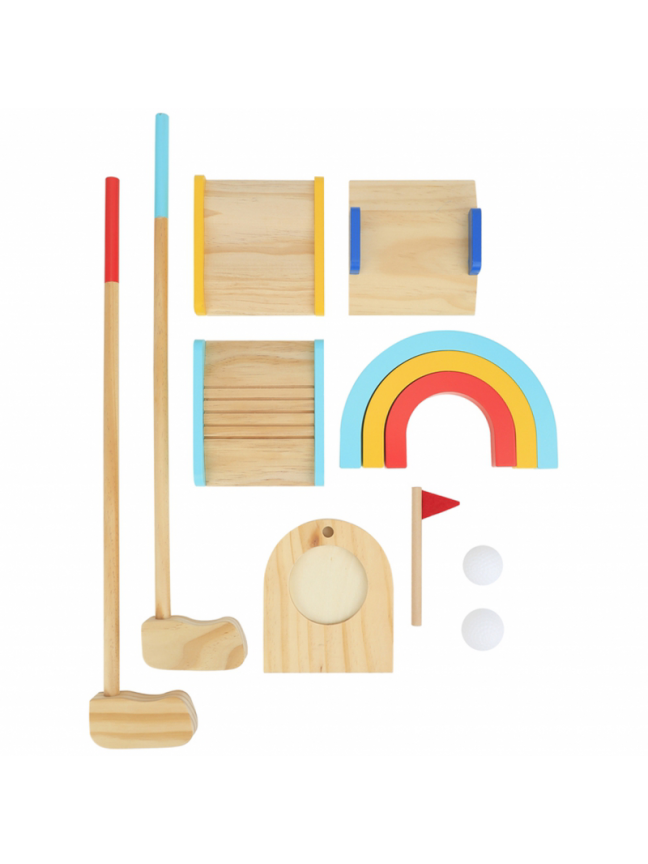 Medinis Golfo Rinkinys Tooky Toy Dviems 1