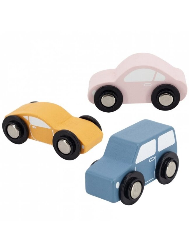 Medinis Vilkikas Su Žaisliniais Automobiliais VIGA PolarB Montessori 10