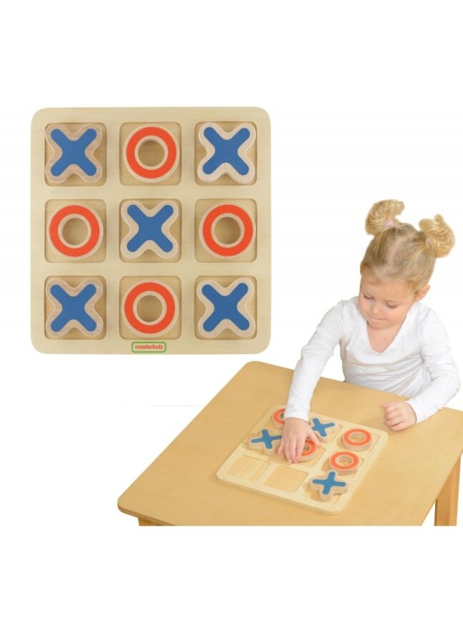 Medinis Žaidimas Vaikams Loginis Galvosūkis Tic Tac Toe MASTERKIDZ
