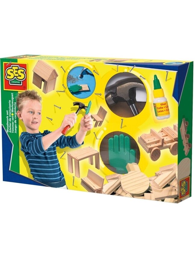 Medinių figūrų gaminimo rinkinys SES Creative 00943 Medinių figūrų gaminimo rinkinys SES Creative 00943