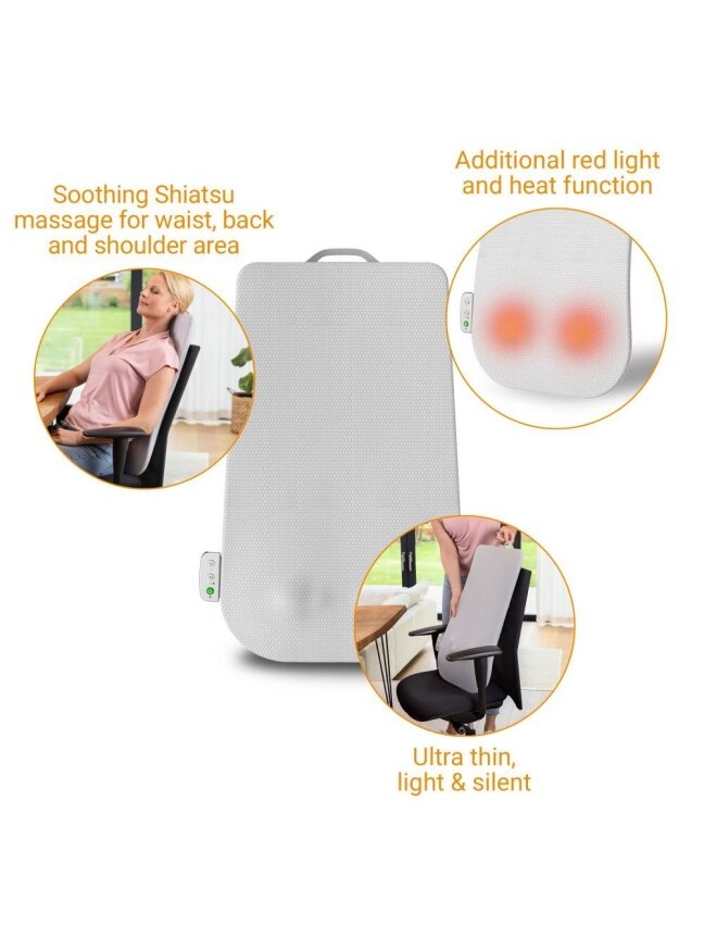 Masažuojantis atlošas - masažinė sėdynė Medisana MC 600 Shiatsu mc600 1