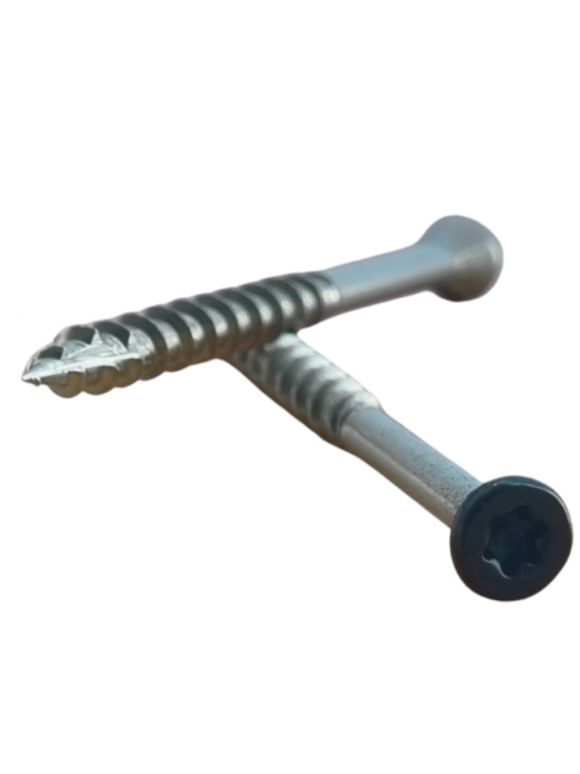 Medsraigtis A2 su dažyta galvute, 4,3 x 45 mm juoda spalva (Nerūdijantis)