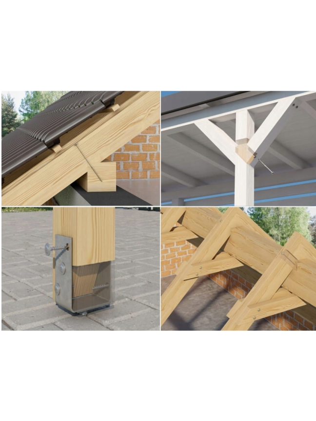 Medsraigtis su padidinta TORX galva 6x240/70-ZnG, WKCP, WKRET-MET, 100vnt. 4 Medsraigtis su padidinta TORX galva 6x240/70-ZnG, WKCP, WKRET-MET, 100vnt. 4