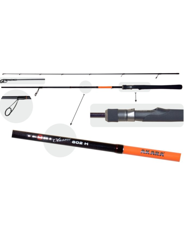 Meškerė Akara TEURI Classic H TX-30 2X ilgis 244 cm testas 21 - 56 g Meškerė Akara TEURI Classic H TX-30 2X ilgis 244 cm testas 21 - 56 g