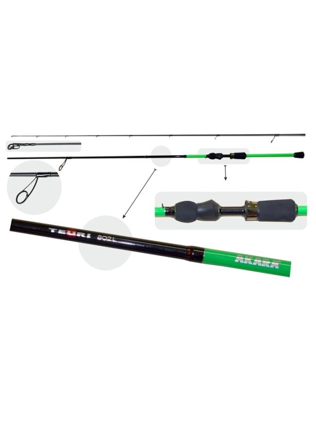 Meškerė AKARA Teuri LS TX-30 2X Ilgis 2.30 m, Testas 3,5-12g. Meškerė AKARA Teuri LS TX-30 2X Ilgis 2.30 m, Testas 3,5-12g.