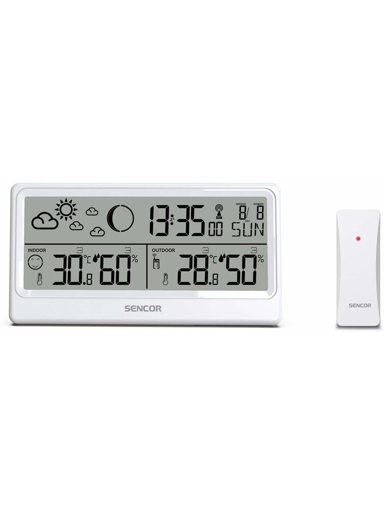 Meteorologinė stotelė su išoriniu jutikliu Sencor SWS 3600 1