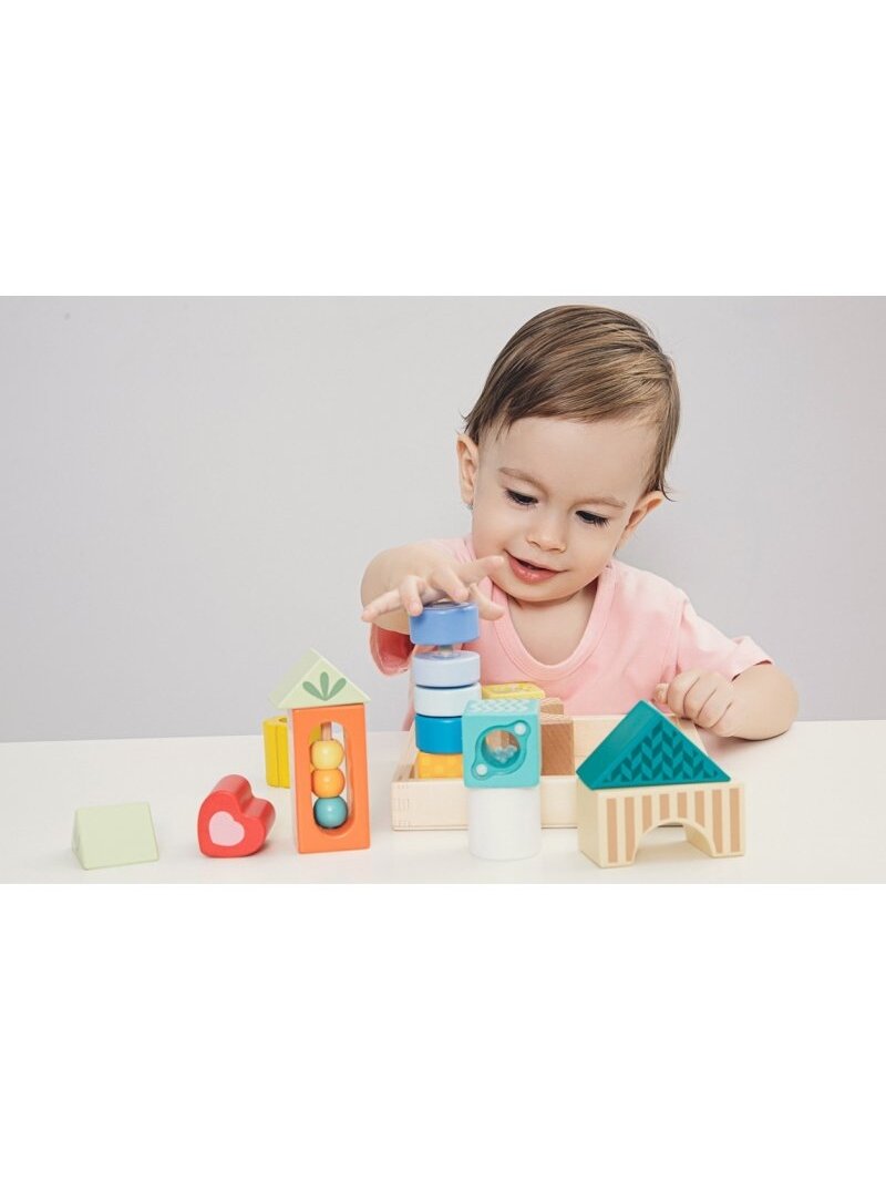 Medinės Kaladėlės - Daugiafunkcinė dėlionė CLASSIC WORLD MONTESSORI 5