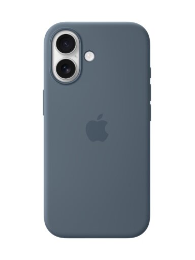 MGEW4ZM/A iPhone 17 Silicone Case with MagSafe, Anchor Blue