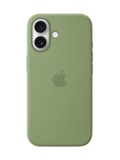 MGEX4ZM/A iPhone 17 Silicone Case with MagSafe, Light Moss