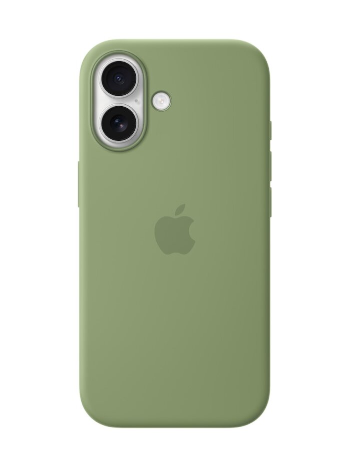 MGEX4ZM/A iPhone 17 Silicone Case with MagSafe, Light Moss