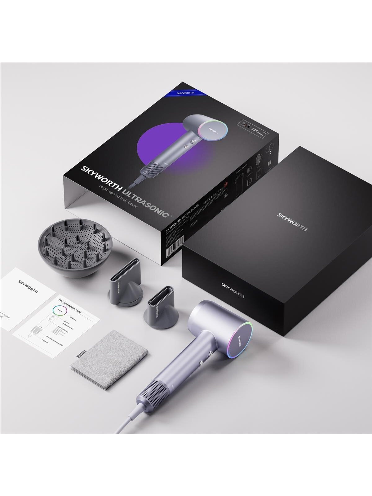 Plaukų džiovintuvas Skyworth Ultrasonic MH18, pilka 1