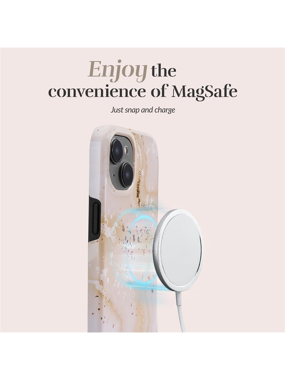 MIO Gold Marble Magsafe Compatible for iPhone 13/14/15 1 MIO Gold Marble Magsafe Compatible for iPhone 13/14/15 1