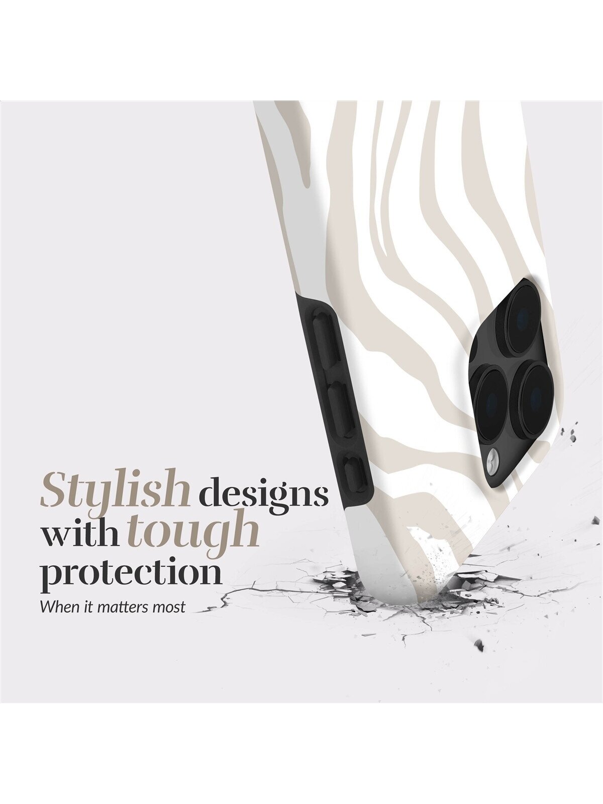 MIO Sandy Zebra Magsafe Case Compatible for iPhone 16 Pro 2