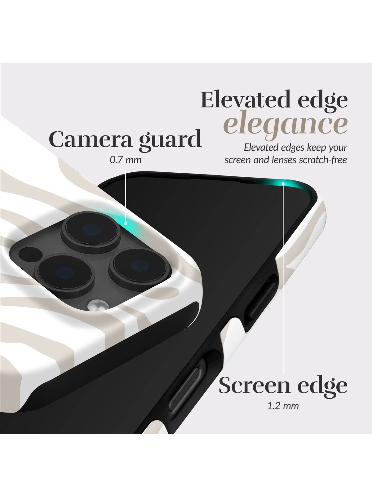 MIO Sandy Zebra Magsafe Case Compatible for iPhone 16 Pro Max 3