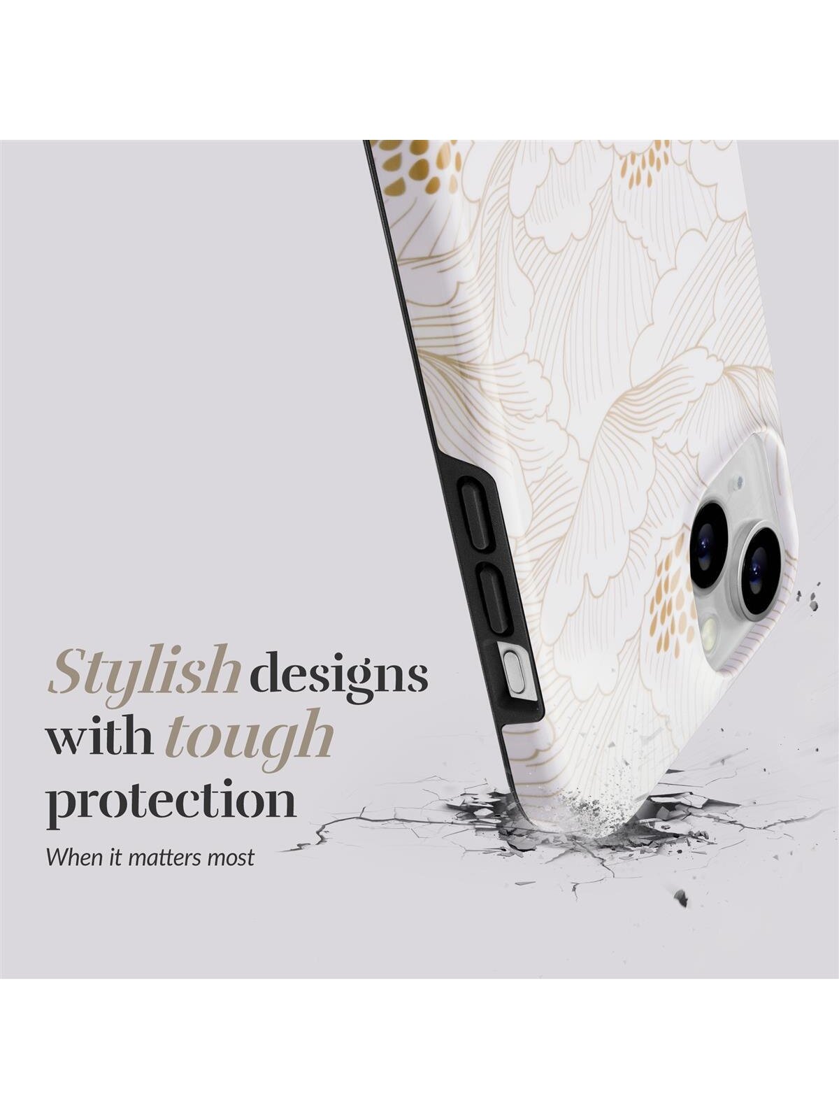 MIO White Roses Magsafe Compatible for iPhone 16 Pro 3