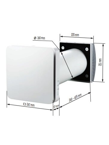 Mini rekuperatorius Twinfresh Atmo 50 m3/h su pulteliu 2