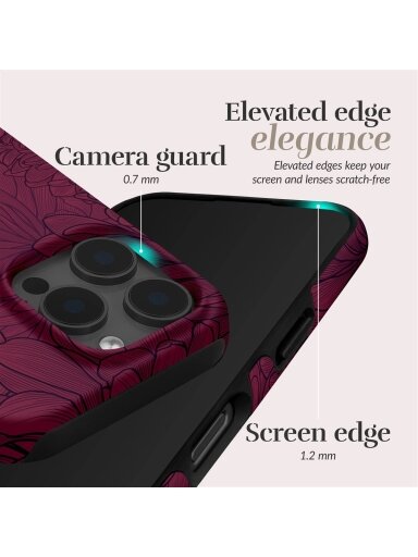 MIO Berry Blooms Magsafe Case Compatible for iPhone 16 Plus