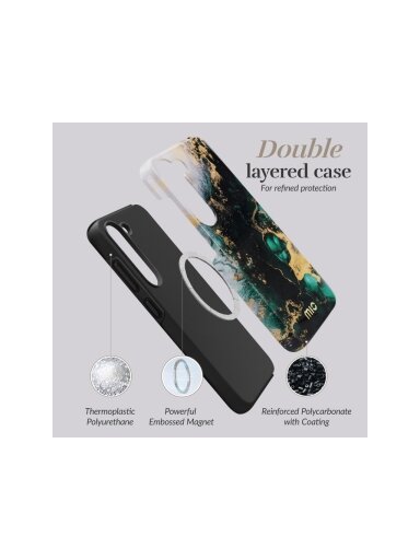 MIO Green Marble Magsafe Compatible for Samsung S25 Ultra 5G