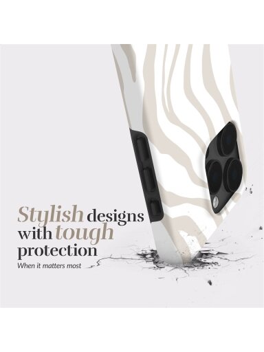 MIO Sandy Zebra Magsafe Case Compatible for Samsung S25+ 5G