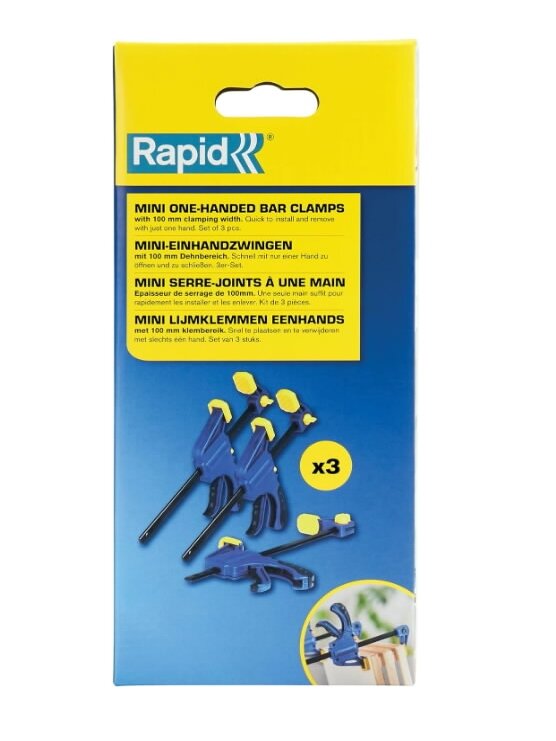 Mini One-Handed Bar Clamps, Rapid 3