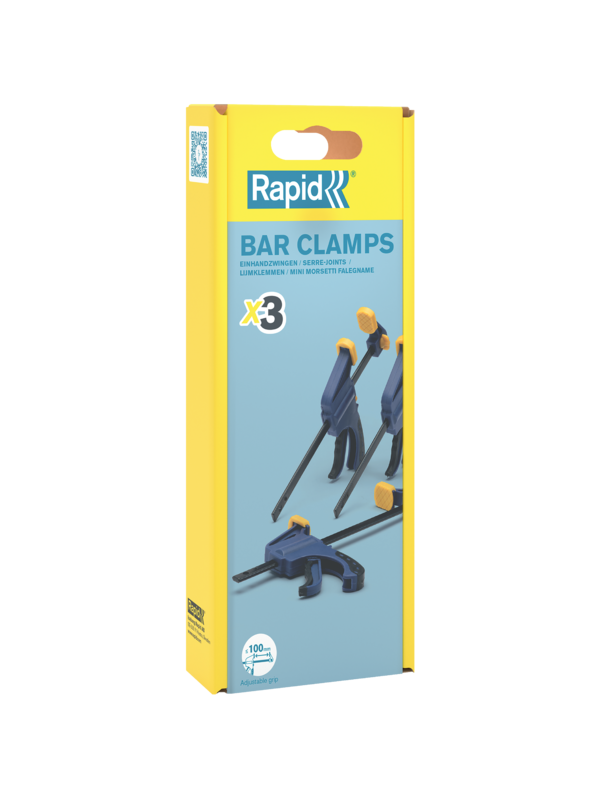 Mini One-Handed Bar Clamps, Rapid 1 Mini One-Handed Bar Clamps, Rapid 1