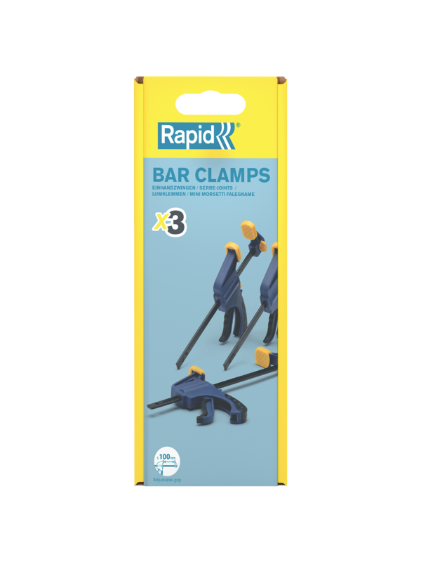 Mini One-Handed Bar Clamps, Rapid 11 Mini One-Handed Bar Clamps, Rapid 11