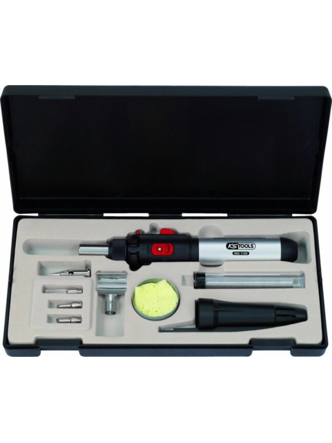 Mikro dujinio degiklio rinkinys 10-vnt., KS Tools