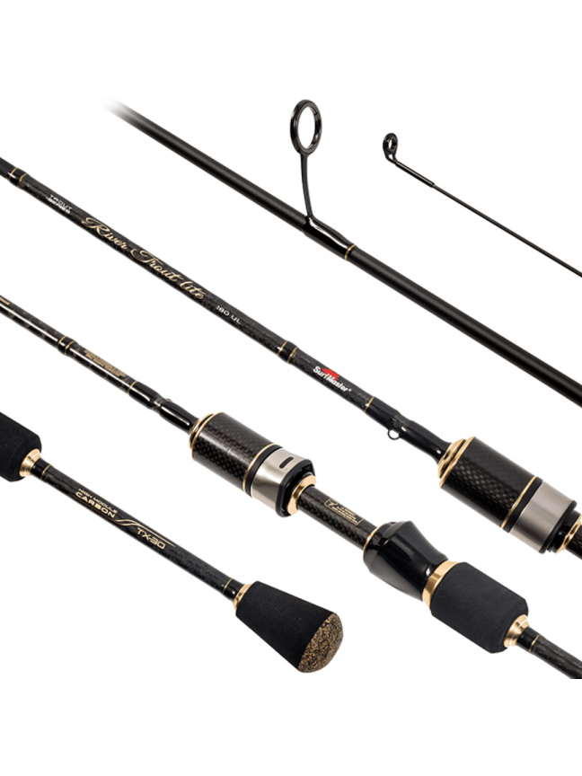 Mikro Spiningas SURF MASTER River Trout TX-30 2-dalių, Ilgis 1,8m, Testas 0.6 - 6g. Mikro Spiningas SURF MASTER River Trout TX-30 2-dalių, Ilgis 1,8m, Testas 0.6 - 6g.