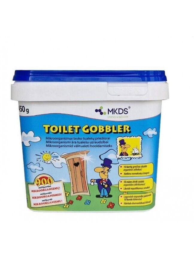 Mikroorganizmai lauko tualetų priežiūrai GOBBLER,, 450 g Mikroorganizmai lauko tualetų priežiūrai GOBBLER,, 450 g