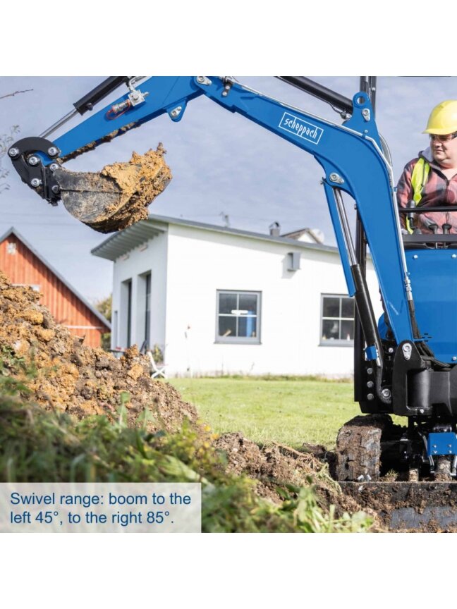 Mini-excavator EXC1400, Scheppach 8