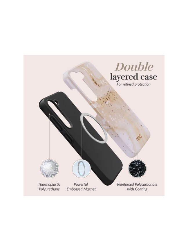 MIO Gold Marble Magsafe Compatible for Samsung S25 Plus 5G 4 MIO Gold Marble Magsafe Compatible for Samsung S25 Plus 5G 4