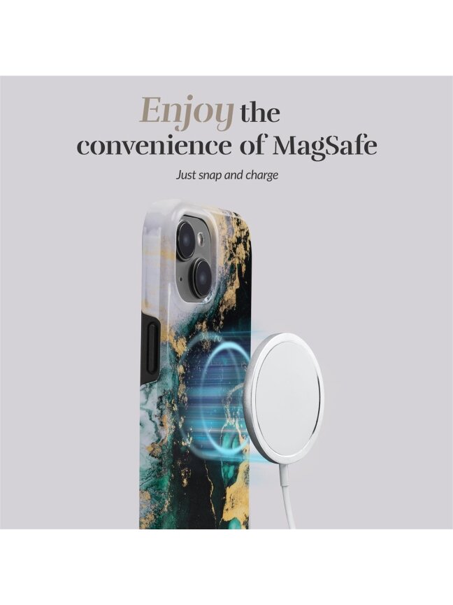 MIO Green Marble Magsafe Compatible for iPhone 16 Plus 7 MIO Green Marble Magsafe Compatible for iPhone 16 Plus 7