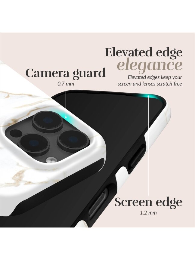 MIO White Marble Magsafe Case Compatible for Samsung S25 5G 2