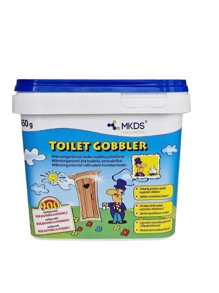 Mikroorganizmai lauko tualetų priežiūrai GOBBLER,, 450 g Mikroorganizmai lauko tualetų priežiūrai GOBBLER,, 450 g